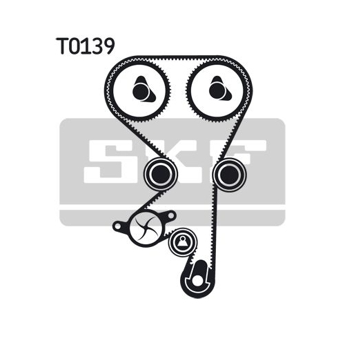 Wasserpumpe + Zahnriemensatz Skf VKMC 05156-3 für Opel Saab Vauxhall Chevrolet