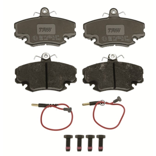 Brake Pad Set Disc Brake Trw GDB400 Cotec for Peugeot Renault Dacia Front Axle