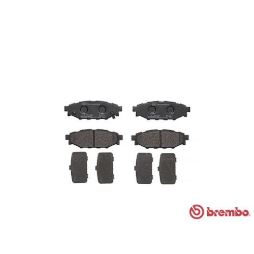 Bremsbelagsatz Scheibenbremse Brembo P78020 Prime Line für Subaru Toyota