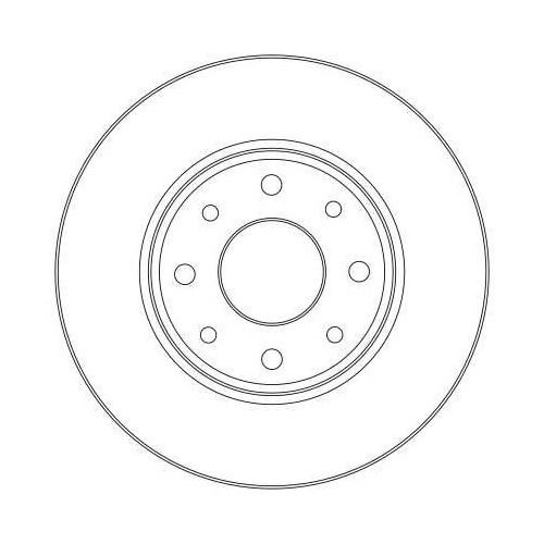 TRW 2X Bremsscheibe Vorderachse für Fiat Ford