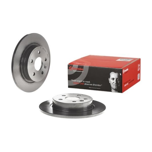 2X Brembo Bremsscheibe Prime Line - Uv Coated für Opel Vauxhall