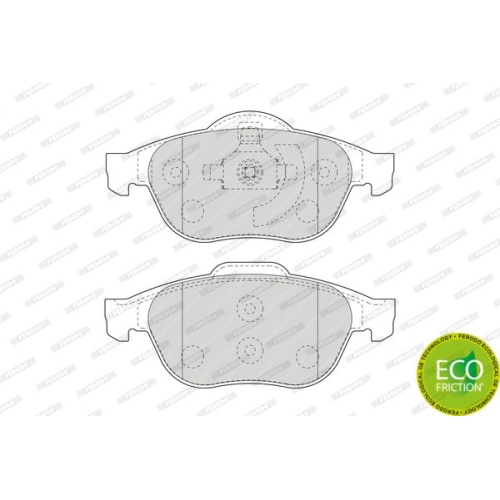 Bremsbelagsatz Scheibenbremse Ferodo FDB1541 Premier Eco Friction für Renault