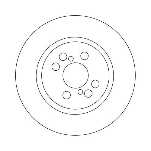 TRW 1X Bremsscheibe Vorderachse für Toyota