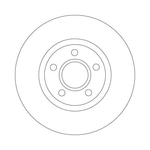 TRW 2X Bremsscheibe Vorderachse für Ford Volvo Ford (changan)