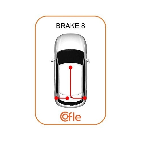 Seilzug Feststellbremse Cofle 10.818 für Volvo Hinten Rechts