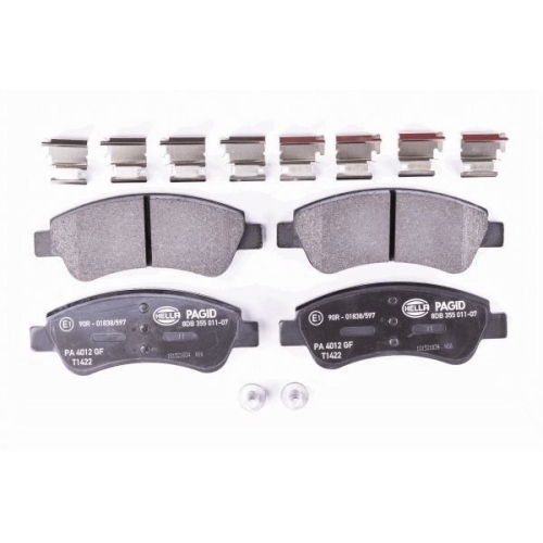 Bremsbelagsatz Scheibenbremse Hella Pagid 8DB 355 011-071 für Citroën Opel DS