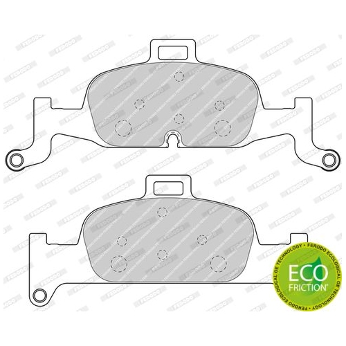 Bremsbelagsatz Scheibenbremse Ferodo FDB4616 Premier Eco Friction für Audi VW