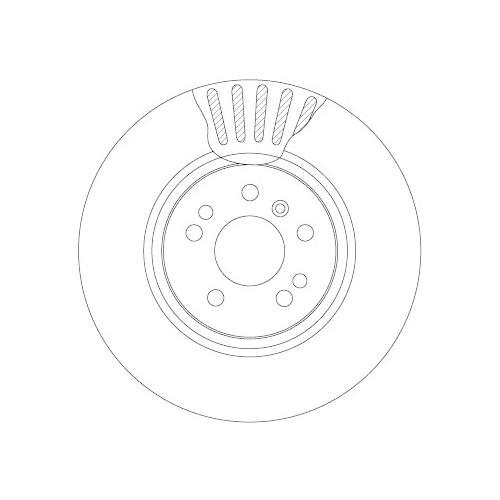 TRW 1X Bremsscheibe für Mercedes Benz