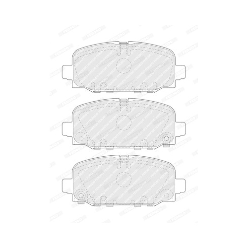 Bremsbelagsatz Scheibenbremse Ferodo FDB5049 Premier für Jeep Hinterachse