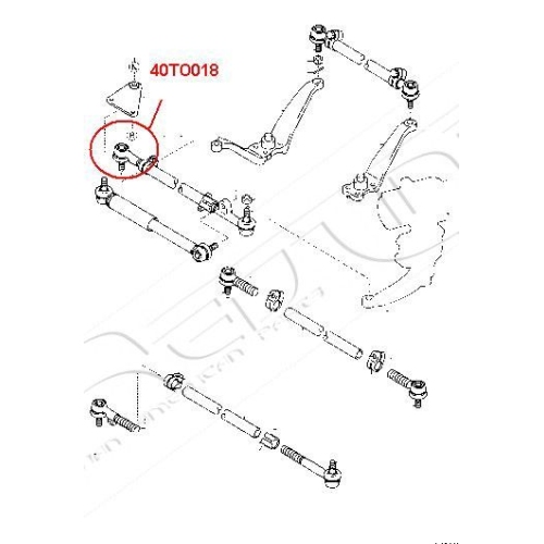 Spurstangenkopf Red-line 40TO018 für Toyota Lexus Vorderachse Rechts