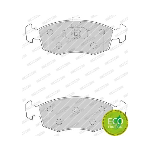 Bremsbelagsatz Scheibenbremse Ferodo FDB4735 Premier Eco Friction für Fiat