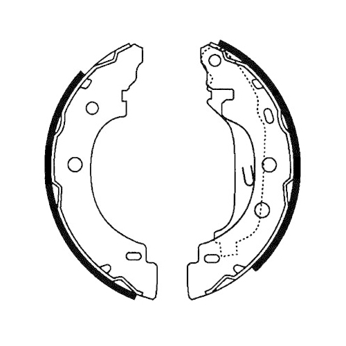 Bremsbackensatz Hella Pagid 8DB 355 002-241 für Nissan Renault Hinterachse