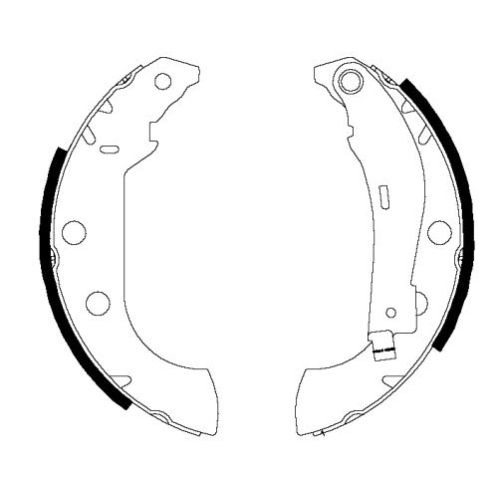 Bremsbackensatz Hella Pagid 8DB 355 002-381 für Citroën Peugeot Hinterachse