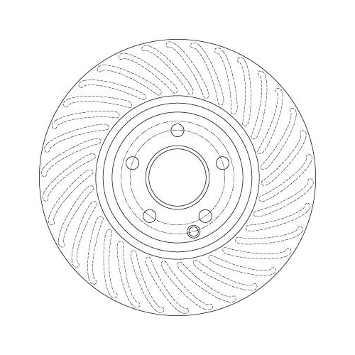 TRW 1X Bremsscheibe für Mercedes Benz