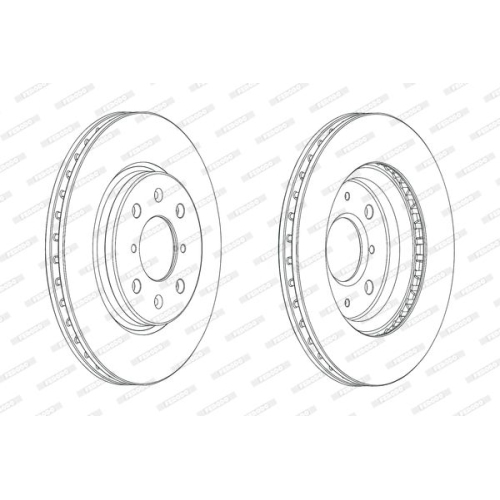 Ferodo 2X Bremsscheibe Vorderachse Premier für Suzuki