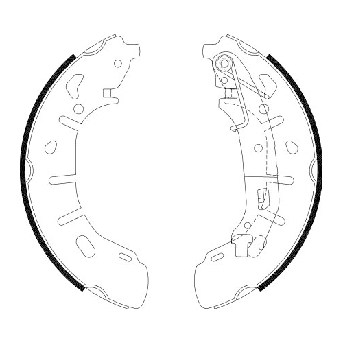 Bremsbackensatz Hella Pagid 8DB 355 022-221 für Fiat Opel General Motors