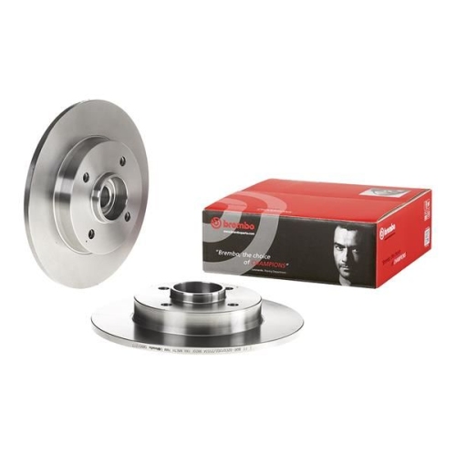 1X Brembo Bremsscheibe Prime Line - With Bearing Kit für Citroën Peugeot