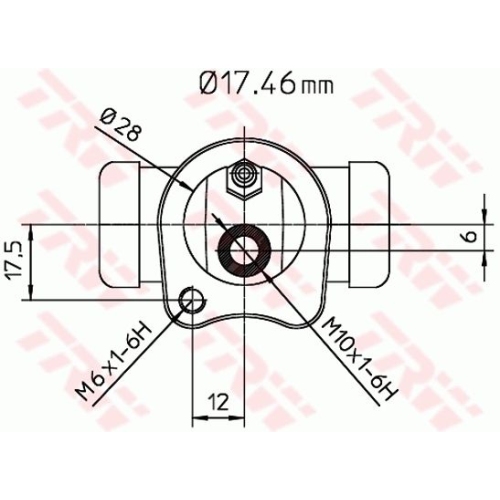 Radbremszylinder Trw BWC115 für Bedford Opel Vauxhall Chevrolet Daewoo