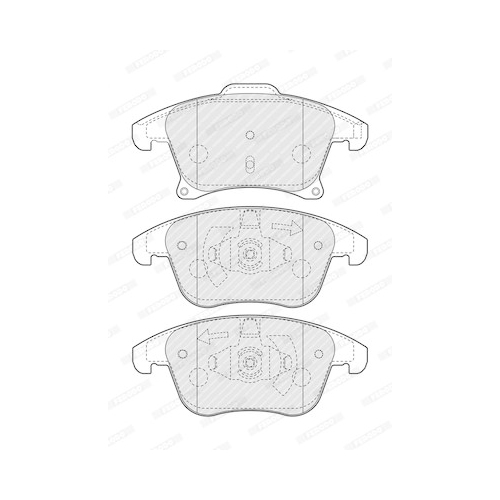 Bremsbelagsatz Scheibenbremse Ferodo FDB4445 Premier für Ford Vorderachse