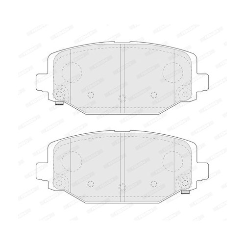 Bremsbelagsatz Scheibenbremse Ferodo FDB4778 Premier Eco Friction für Chrysler