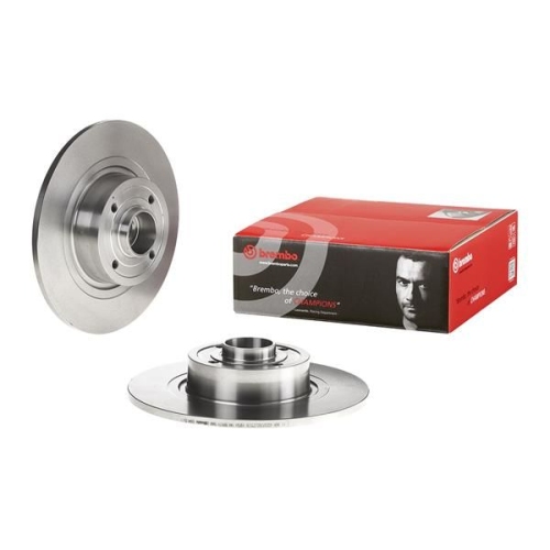 1X Brembo Bremsscheibe Prime Line - With Bearing Kit für Renault