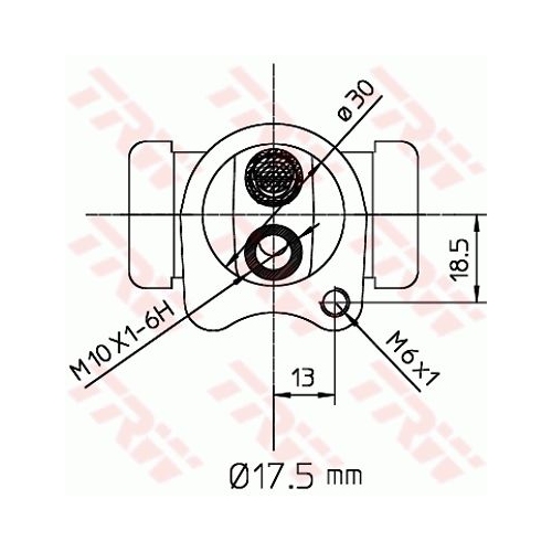 Radbremszylinder Trw BWC251 für Chevrolet Daewoo Fso Hinterachse