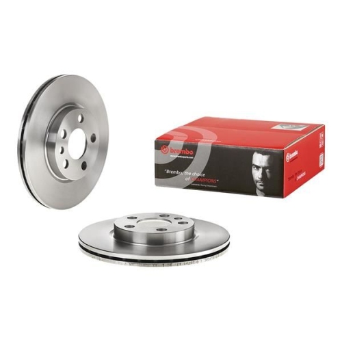 2X Brembo Bremsscheibe Vorderachse Prime Line für Citroën Fiat Peugeot