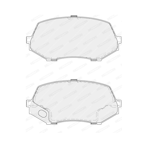 Bremsbelagsatz Scheibenbremse Ferodo FVR4253 Premier Eco Friction für Mitsubishi