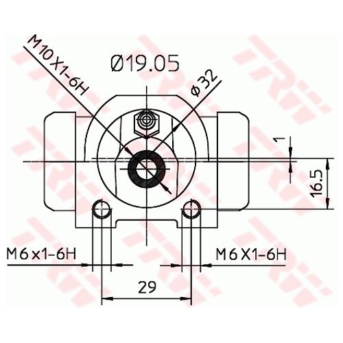 Radbremszylinder Trw BWD311 für Mitsubishi Hinterachse