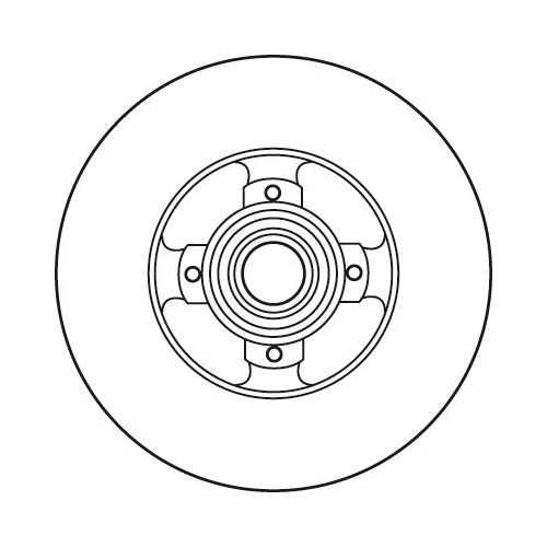 TRW 1X Bremsscheibe Hinterachse S für Citroën Opel Peugeot DS