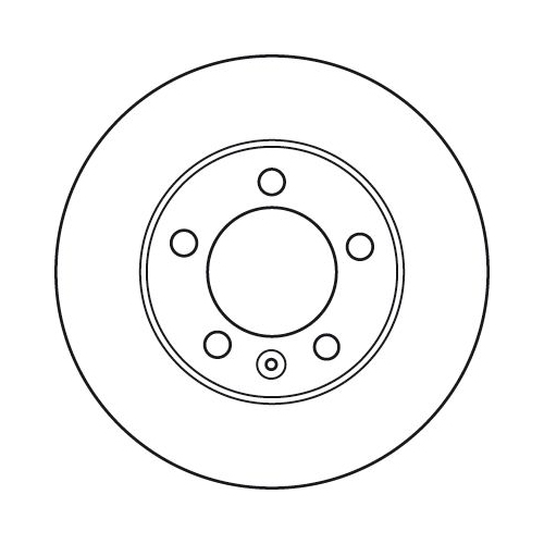 TRW 1X Bremsscheibe Vorderachse für Nissan Opel Renault Vauxhall