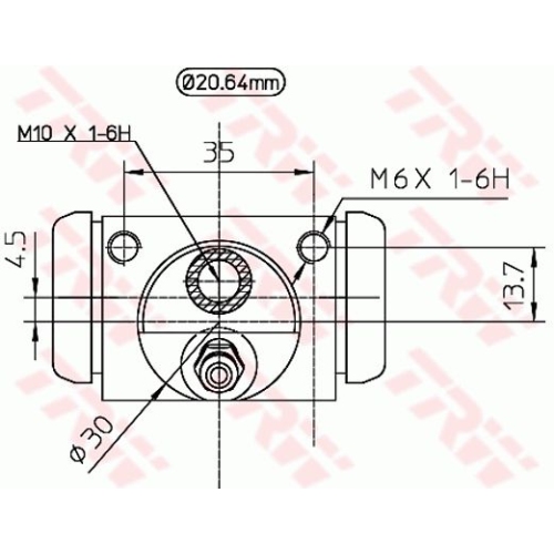 Radbremszylinder Trw BWF321 für Chrysler Citroën Daihatsu Fiat Honda Lancia Opel