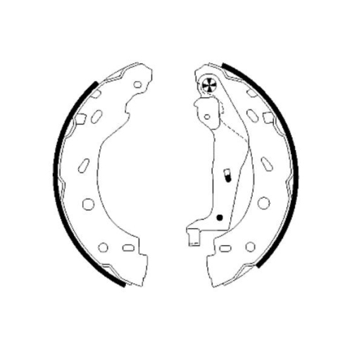 Bremsbackensatz Hella Pagid 8DB 355 002-421 für Smart Hinterachse