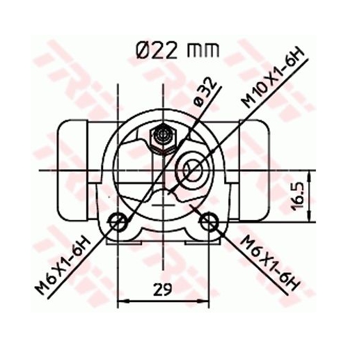 Radbremszylinder Trw BWH395 für Mercedes Benz Mercedes Benz Smart