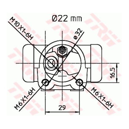 Cilindretto Freno Trw BWH396 per Mercedes Benz Mercedes Benz Smart