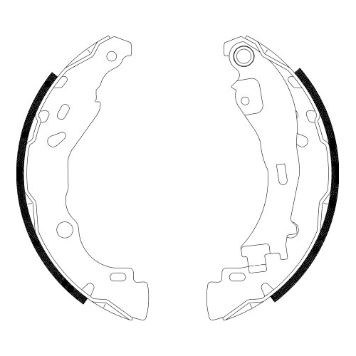 Bremsbackensatz Hella Pagid 8DB 355 002-751 für Citroën Fiat Peugeot Hinterachse