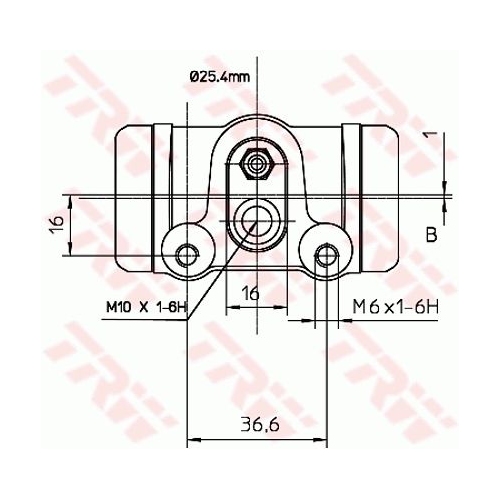 Radbremszylinder Trw BWL112 für Alfa Romeo Citroën Fiat Peugeot Renault