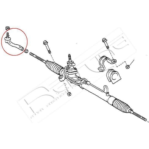 Spurstangenkopf Red-line 40TO048 für Toyota Lexus Vorderachse Rechts