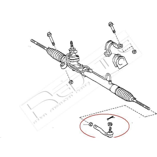 Spurstangenkopf Red-line 40TO049 für Lexus Vorderachse Links