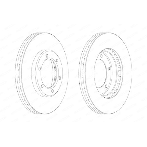 Ferodo 2X Bremsscheibe Vorderachse Premier für Toyota