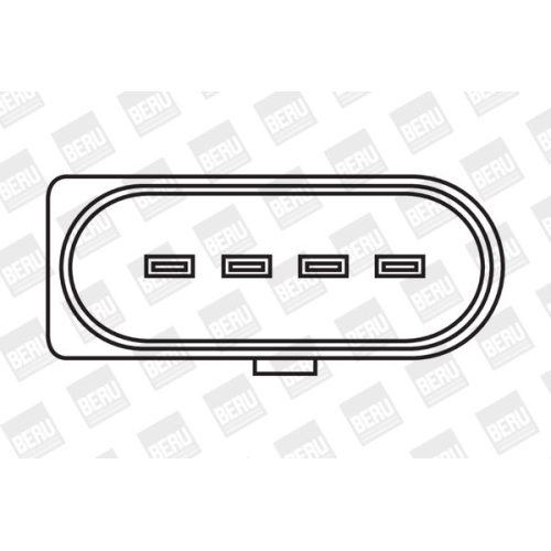 Zündspule Borgwarner (beru) ZSE030 für Audi Seat Skoda VW Vag
