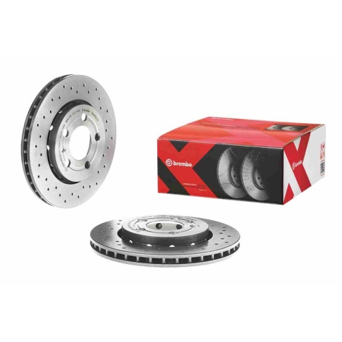 2X Brembo Bremsscheibe Xtra Line - Xtra für Audi Seat Skoda VW