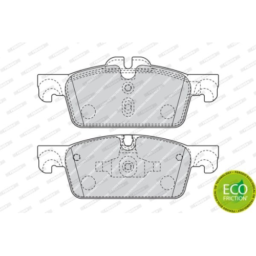 Bremsbelagsatz Scheibenbremse Ferodo FDB4405 Premier Eco Friction für Citroën DS