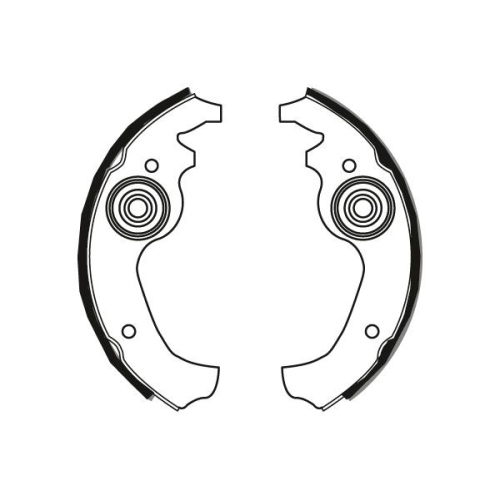 Bremsbackensatz Trw GS8233 für Fiat Fso Hinterachse Vorderachse