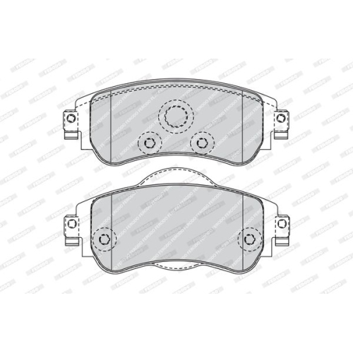 Bremsbelagsatz Scheibenbremse Ferodo FDB4336 Premier für Citroën Vorderachse