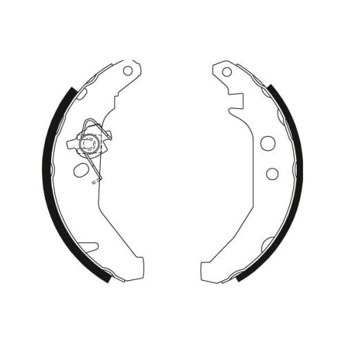 Bremsbackensatz Trw GS8279 für Ford Hinterachse