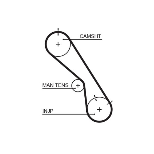 Zahnriemensatz Gates K015474XS Powergrip™ für