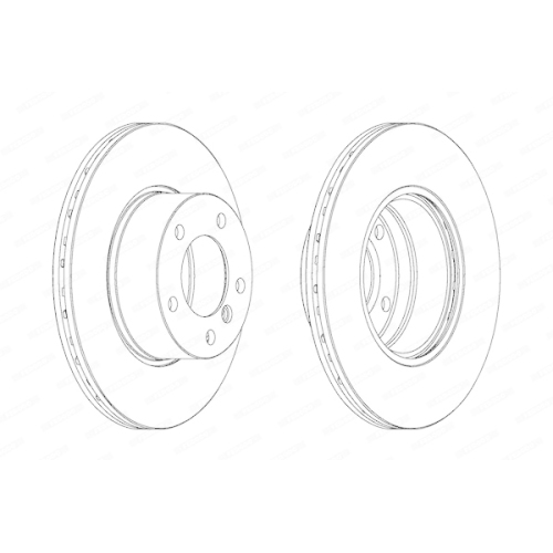 2 Bremsscheibe FERODO DDF834 PREMIER für BMW, Vorderachse