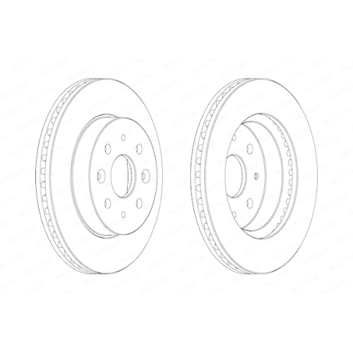 Ferodo 2X Bremsscheibe Vorderachse Premier für Kia