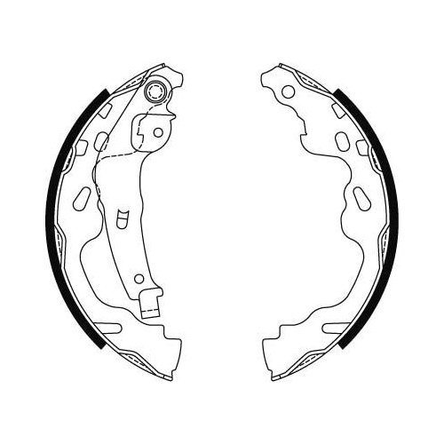 Bremsbackensatz Trw GS8480 für Citroën Opel Peugeot Suzuki Toyota Vauxhall Geely